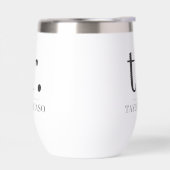 Nom monogramme simple Personnalisé (Gauche)