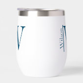 Nom monogramme simple Personnalisé (Droite)