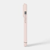 Nom monogrammé simple rose pâle écriture féminine (Côté gauche)