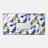 Nom || Motif de libellule à aquarelle vive  (Clavier et souris)