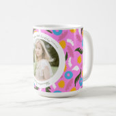 Nom Mug florale rose mignon romantique 30e anniver (Devant droit)