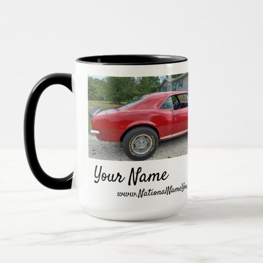 Nom national Votre voiture Combo tasse (Gauche)