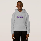 "nom" neige violet, Sweat - shirt à capuche & Swea (Devant entier)