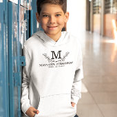 Nom noir et blanc personnalisé Monogramme Age