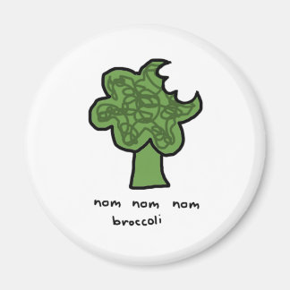 Nom nom broccoli magneet