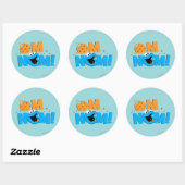 Nom Nom Cookie Ronde Sticker (Vel)