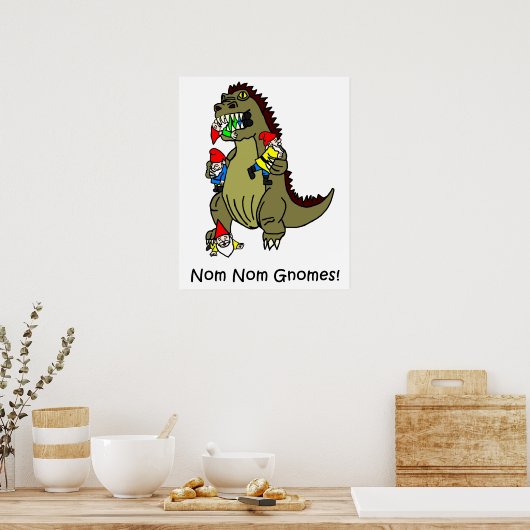 Nom Nom Gnomes Monster Poster (Keuken)