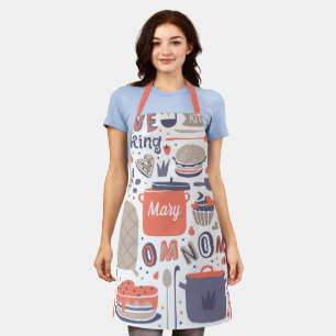 Nom Nom Kitchen All-Over Print Schort
