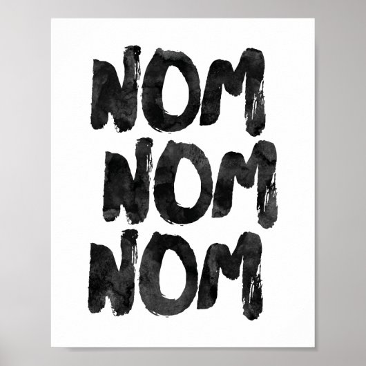 Nom Nom Nom Poster (Voorkant)