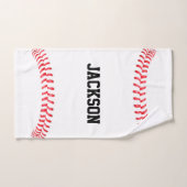 Nom, nom ou texte du joueur de baseball personnali (Serviette à main)