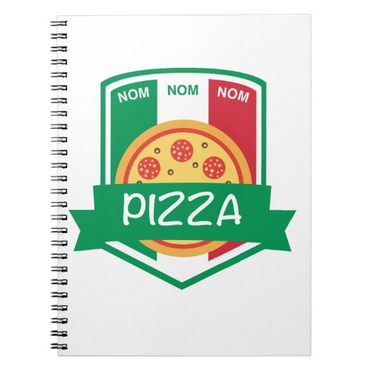 Nom nom Pizza Notitieboek (Voorkant)