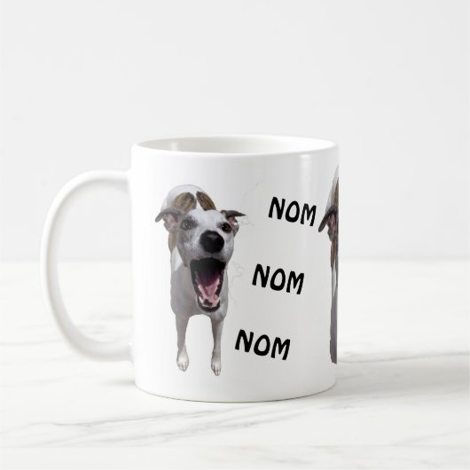NOM NOM Whippet Mug (Gauche)