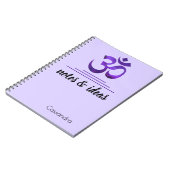 Nom, Notes et Idées Carnet des symboles Om pourpre (Côté gauche)