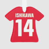 Nom, Numéro, Couleurs personnalisés. Fans de sport (dos)