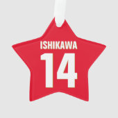 Nom, Numéro, Couleurs personnalisés. Ventilateurs  (dos)