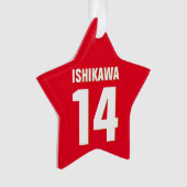 Nom, Numéro, Couleurs personnalisés. Ventilateurs  (devant)