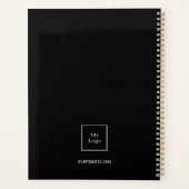 Nom or noir initiales photo business 2023 (Dos)