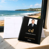 Nom or noir initiales photo business 2026