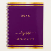 Nom or violet minimaliste 2026 (Devant)