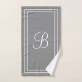 Nom ou initiale personnalisé (Serviette à main)