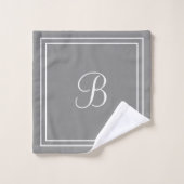 Nom ou initiale personnalisé (Gant de toilette)
