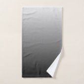 Nom ou mot classique | Gris dégradé (Serviette à main)