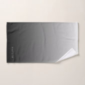 Nom ou mot classique | Gris dégradé (Serviette à main)