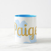 Nom Paige Mug Cup Flower Retro Floral Nom personna (Centre)
