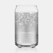 Nom Pailleté Argent Glamour (Droite)