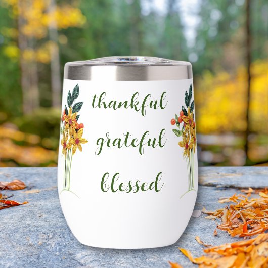 Nom, Papier d'automne Fleurs blanches 11oz