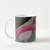 Nom, Papier Quilling Coloré 11oz Mug de café (Gauche)