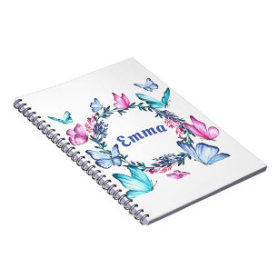 Nom papillon Carnet photo spirale
