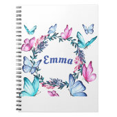Nom papillon Carnet photo spirale