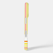 Nom perles rayées orange coque rose (Verso / Droite)