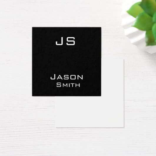 Nom personnalisable, initiales minimalistes (Bureau)