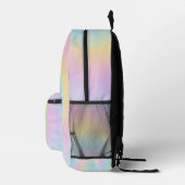 Nom personnalisable Pastel Tie Dye Sac à dos (Droite)