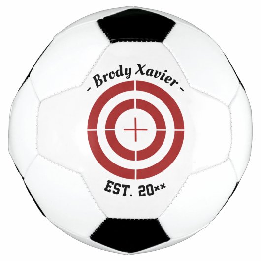 Nom personnalisable Target Practice Soccerball (Devant)
