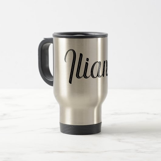 Nom personnalisable Travel Mug (Devant gauche)