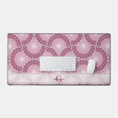 Nom personnalisé 1920s Radiant Dusky Rose Dot Mand (Clavier et souris)