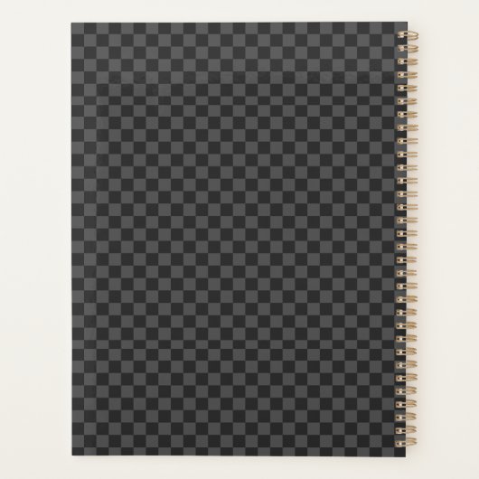 Nom personnalisé À damiers Motif (Dos)