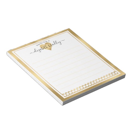 Nom personnalisé | À Partir Du Bureau Du Bloc-Note (Incliné)