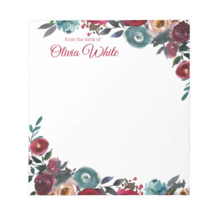 Nom personnalisé À Partir Du Bureau Du Bloc-Note