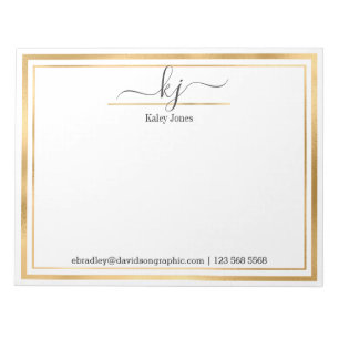 Nom personnalisé À Partir Du Bureau Du Bloc-Note