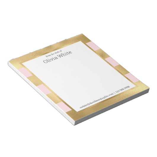 Nom personnalisé | À Partir Du Bureau Du Bloc-Note (Incliné)