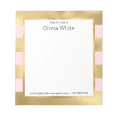 Nom personnalisé | À Partir Du Bureau Du Bloc-Note (Devant)