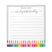 Nom personnalisé | À Partir Du Bureau Du Bloc-Note (Devant)