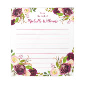 Nom personnalisé | À Partir Du Bureau Du Bloc-Note (Devant)