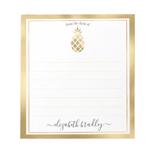 Nom personnalisé | À Partir Du Bureau Du Bloc-Note (Devant)