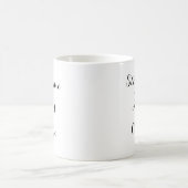 Nom personnalisé Aime le café Mug (Centre)