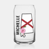 Nom personnalisé Alabama Drapeau et Fleur d'État C (Recto)